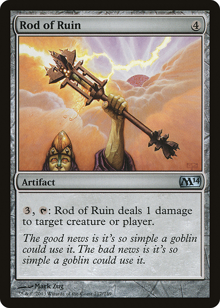 Rod of Ruin (217) Foil - Magic 2014