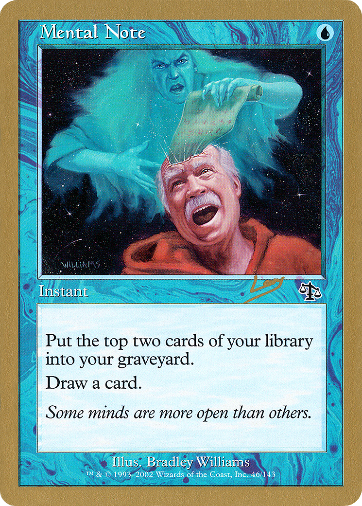 Mental Note - 2002 Raphael Levy (JUD) (Retro) - World Championship Decks 2002