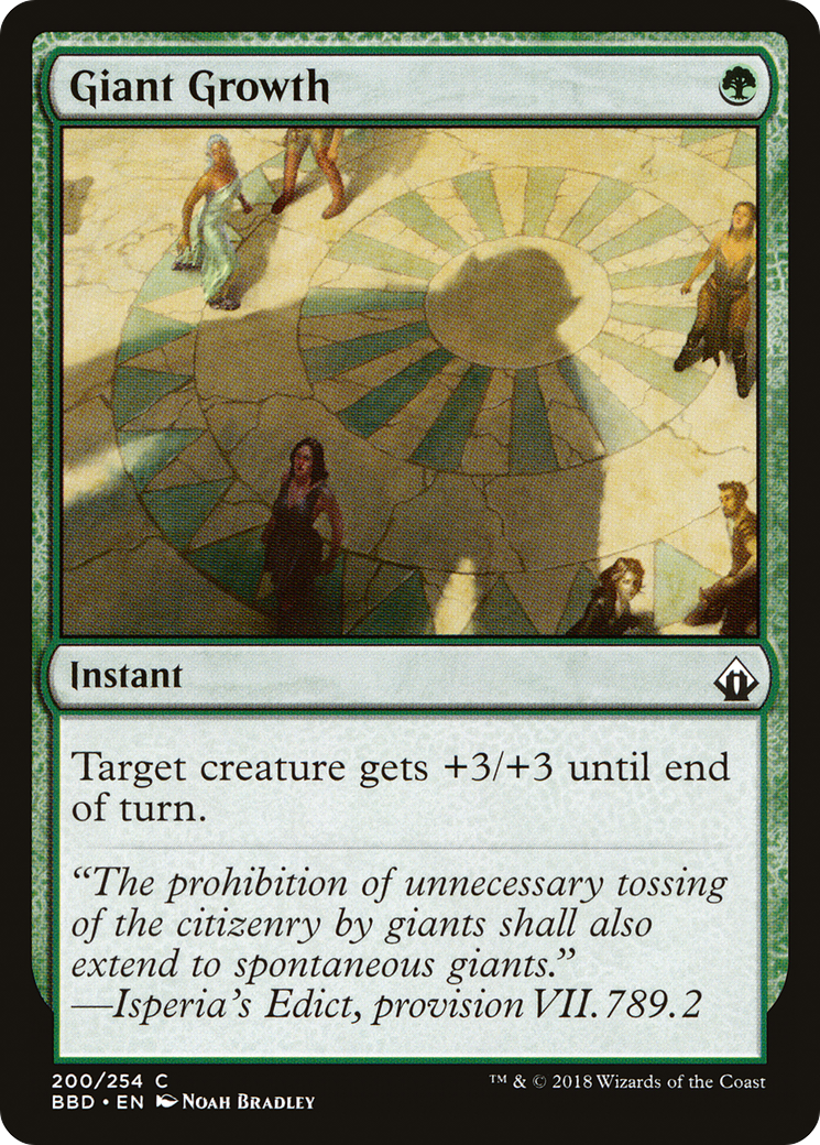 Giant Growth (200) Foil - Battlebond