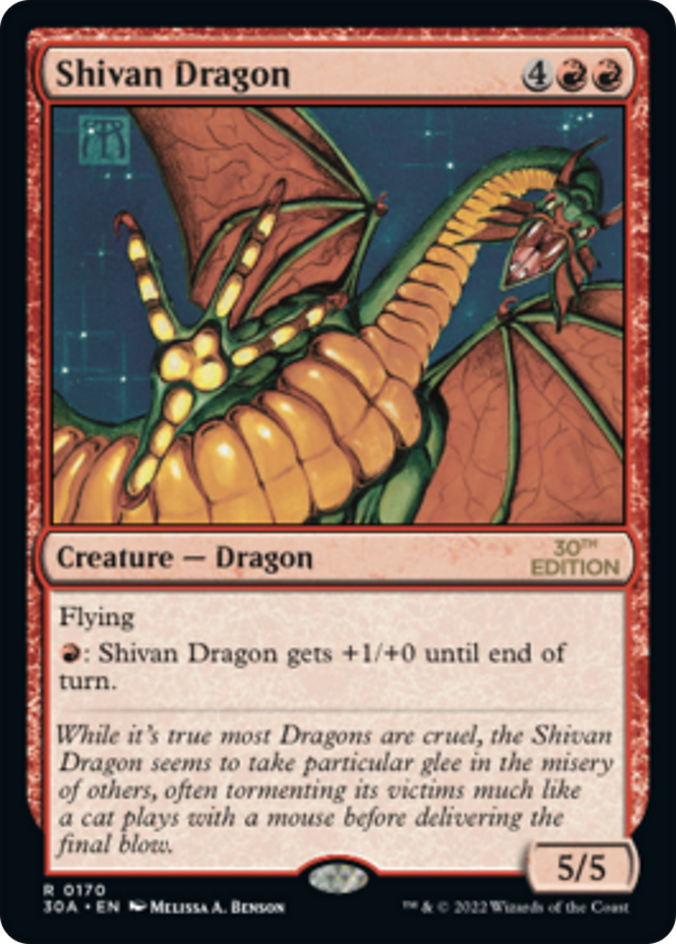 Shivan Dragon (170) - 30th Anniversary Edition