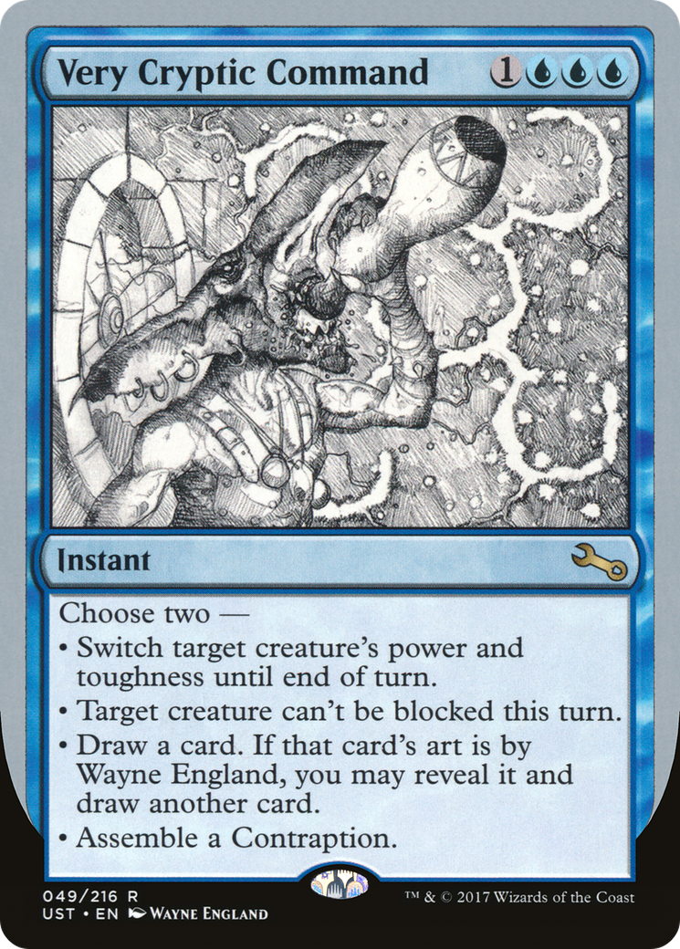 Very Cryptic Command (49a) - Unstable