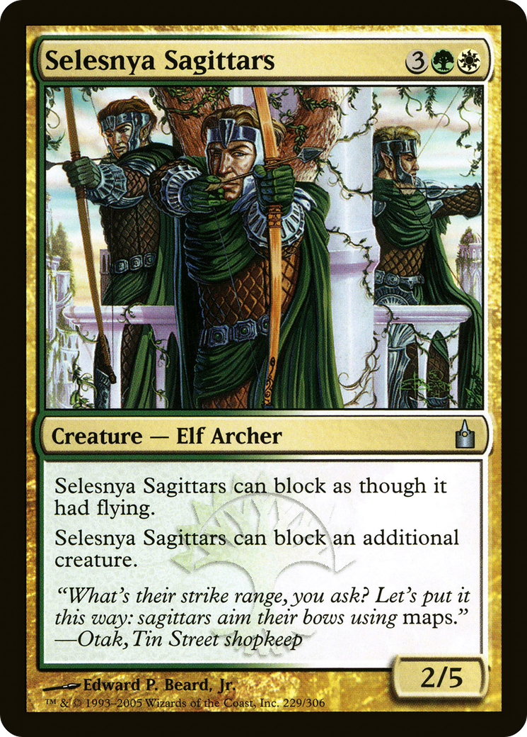 Selesnya Sagittars (229) Foil - Ravnica: City of Guilds