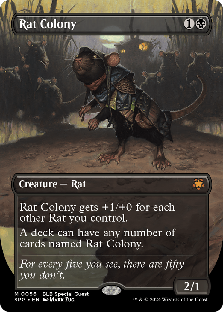 Rat Colony (Borderless) (056) Foil - Special Guests