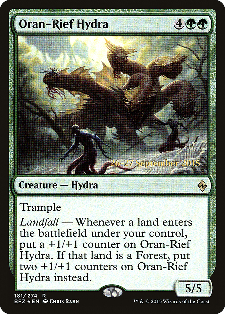 Oran-Rief Hydra (181s) Foil - Battle for Zendikar Promos