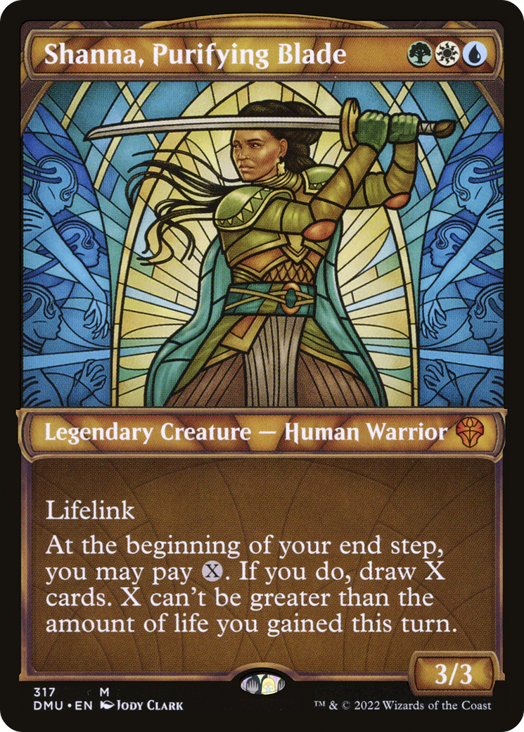 Shanna, Purifying Blade (Showcase) (317) Foil - Dominaria United