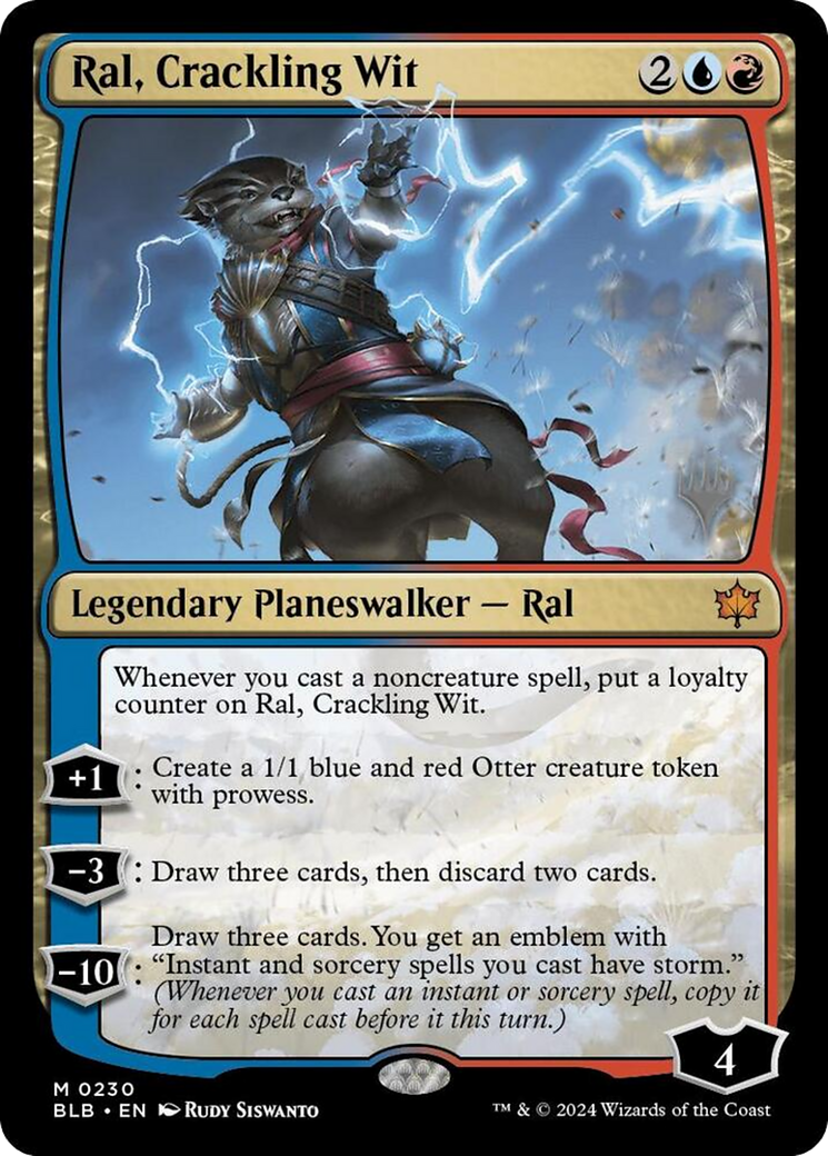 Ral, Crackling Wit (230) Foil - Bloomburrow Promos