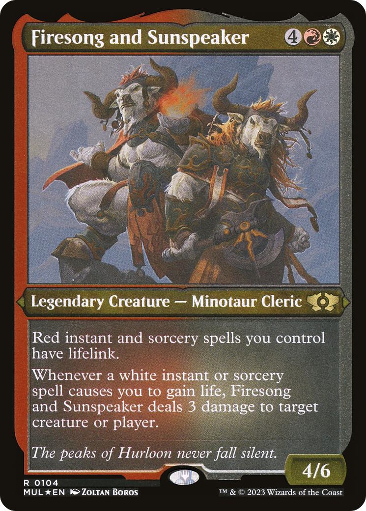 Firesong and Sunspeaker (104) Foil - Multiverse Legends