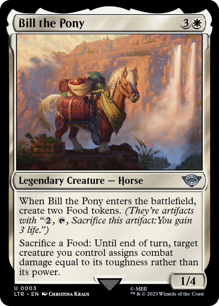 Bill the Pony (003) Foil - The Lord of the Rings: Tales of Middle-earth