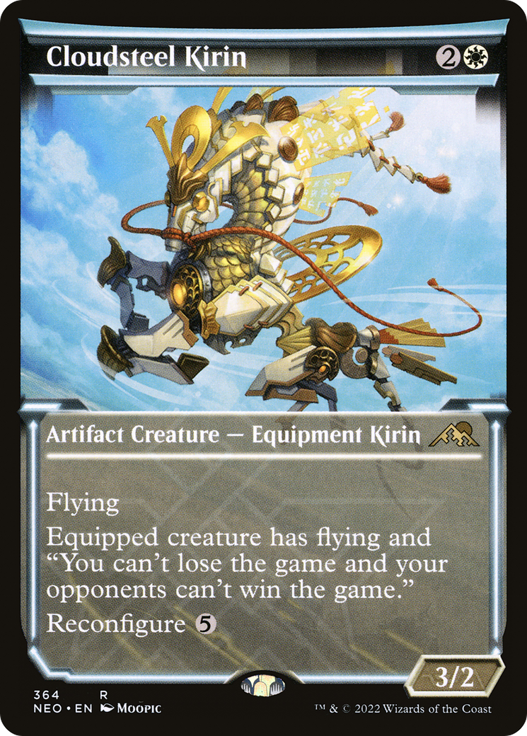 Cloudsteel Kirin (Showcase) (364) Foil - Kamigawa: Neon Dynasty