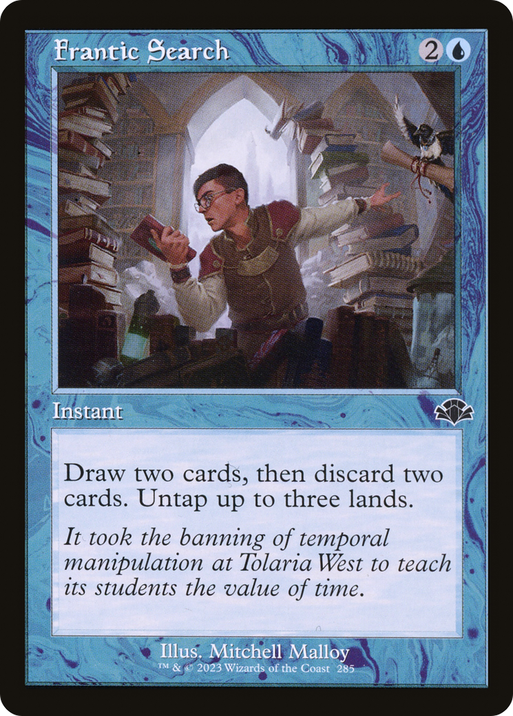 Frantic Search (Retro) (285) - Dominaria Remastered