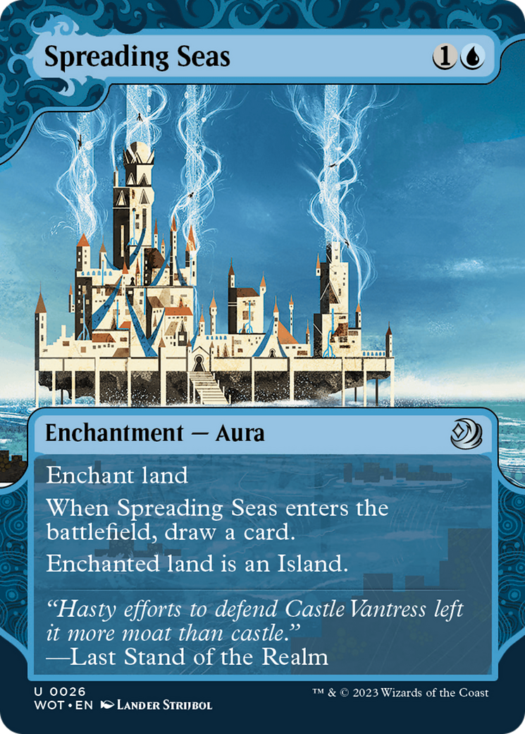 Spreading Seas (Showcase) (026) Foil - Wilds of Eldraine: Enchanting Tales