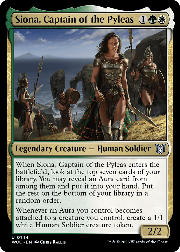 Siona, Captain of the Pyleas (144) - Wilds of Eldraine Commander