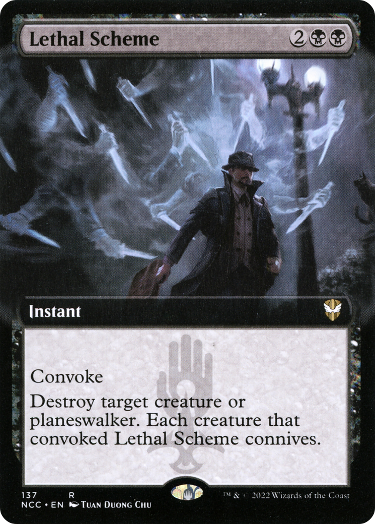 Lethal Scheme (Extended Art) (137) - New Capenna Commander