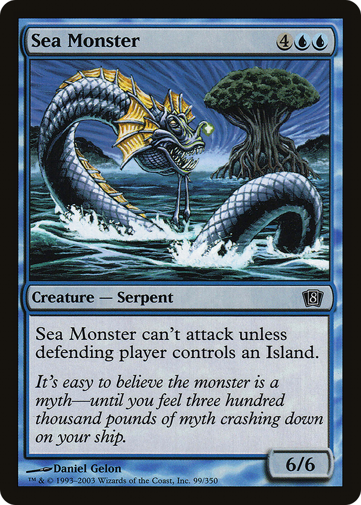 Sea Monster (099) Foil - Eighth Edition