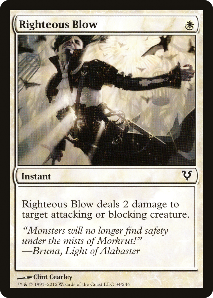 Righteous Blow (034) Foil - Avacyn Restored