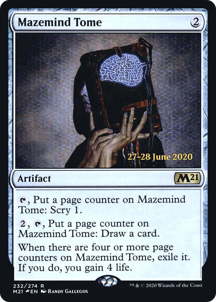 Mazemind Tome (232) Foil - Core Set 2021 Promos