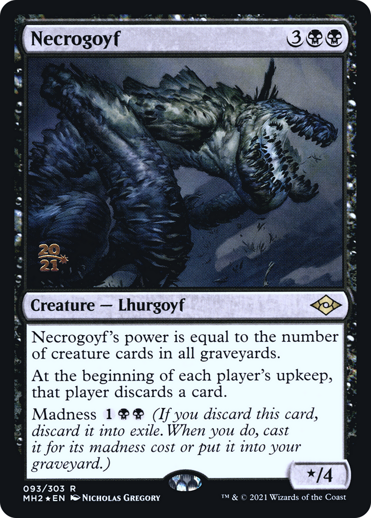 Necrogoyf (93s) Foil - Modern Horizons 2 Promos