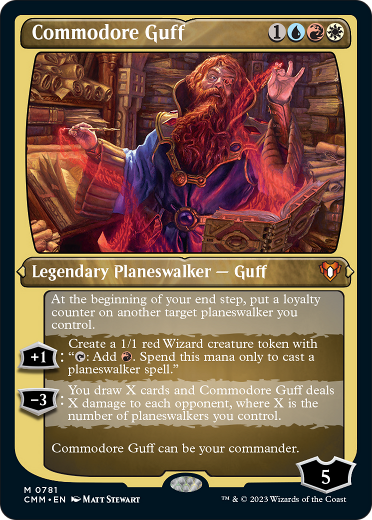 Commodore Guff (Display Commander) (781) Etched Foil - Commander Masters