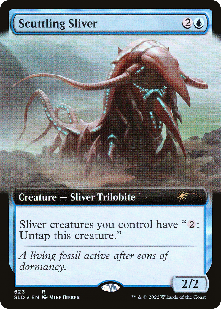 Scuttling Sliver (Extended Art) (623) Foil - Secret Lair Drop