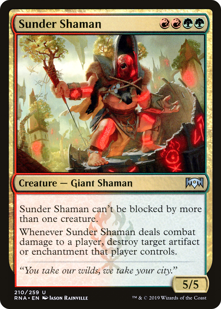 Sunder Shaman (210) - Ravnica Allegiance
