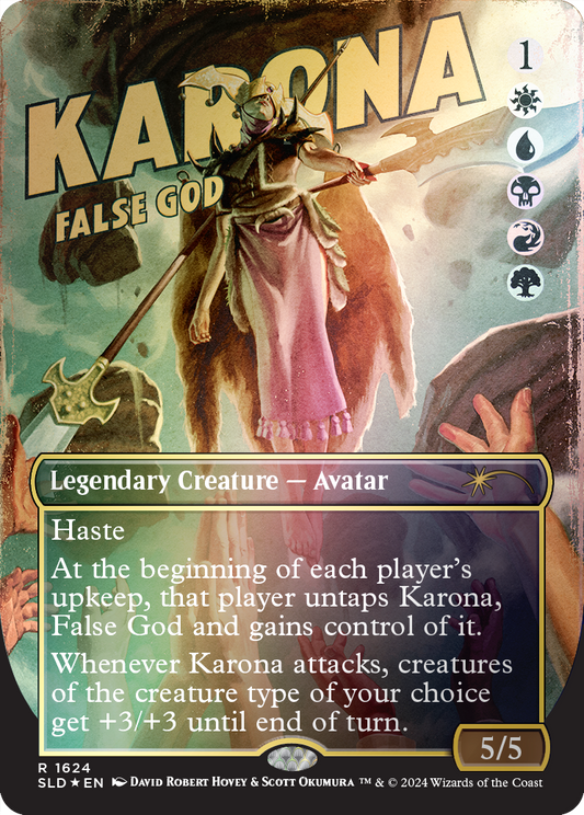 Karona, False God (Rainbow Foil) (1624) Foil - Secret Lair Drop Series