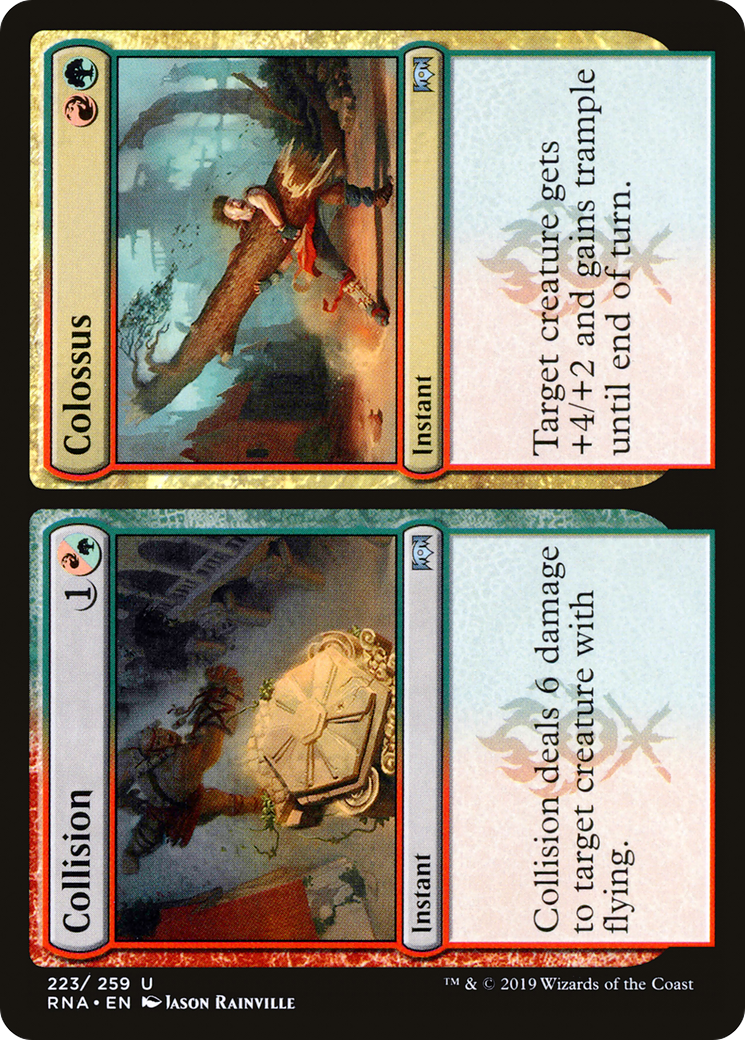 Collision // Colossus (223) Foil - Ravnica Allegiance