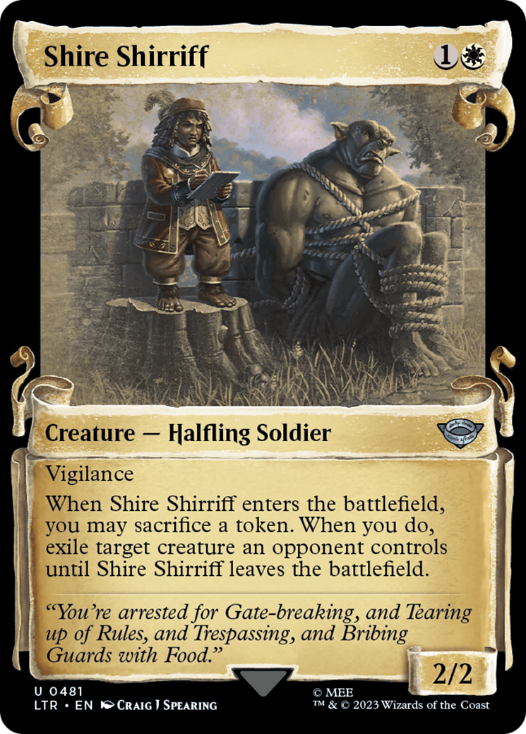 Shire Shirriff (Showcase Scrolls) (Showcase) (481) - The Lord of the Rings: Tales of Middle-earth