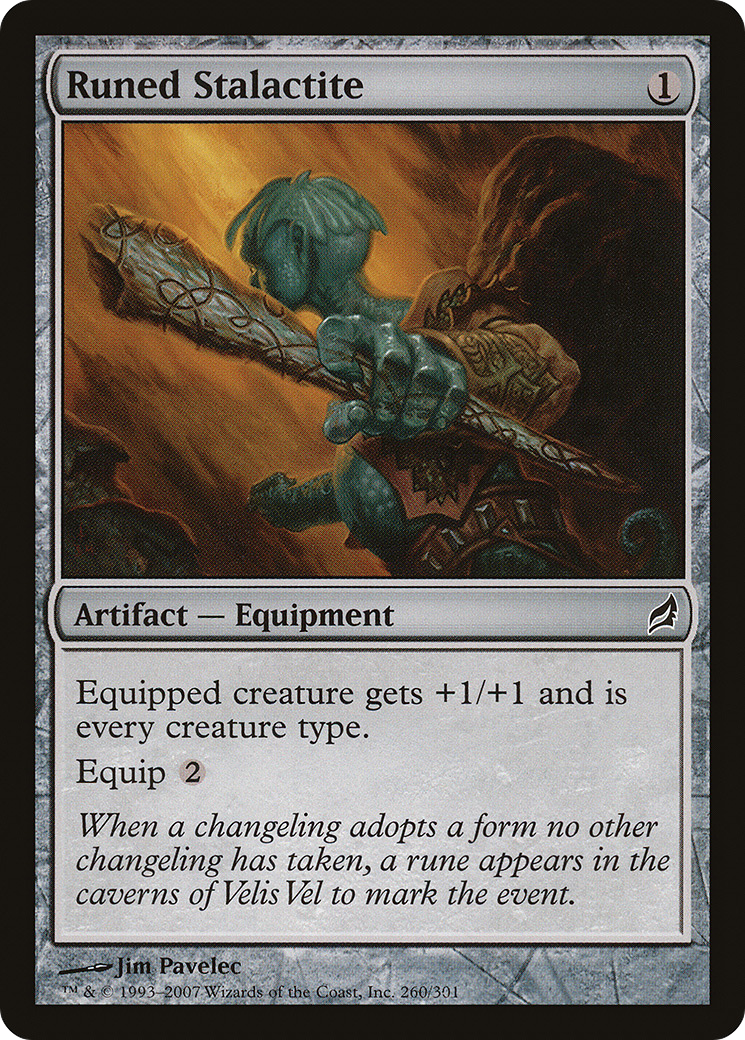 Runed Stalactite (260) Foil - Lorwyn