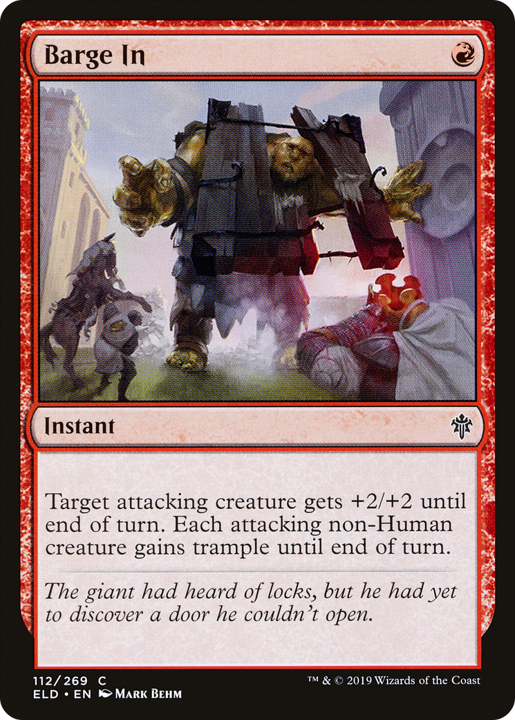 Barge In (112) Foil - Throne of Eldraine