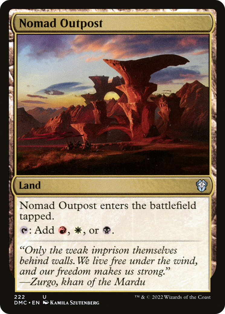 Nomad Outpost (222) - Dominaria United Commander