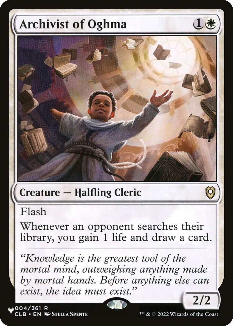Archivist of Oghma (CLB-4) - The List