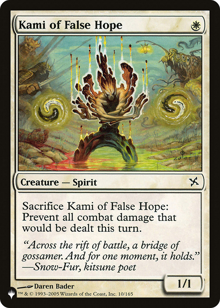 Kami of False Hope (BOK-10) - The List