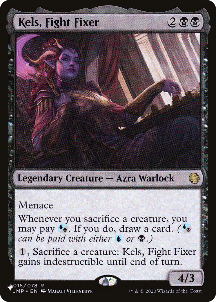 Kels, Fight Fixer (JMP-15) - The List