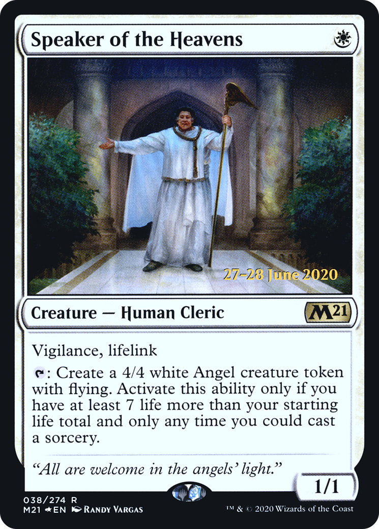 Speaker of the Heavens (38s) Foil - Core Set 2021 Promos