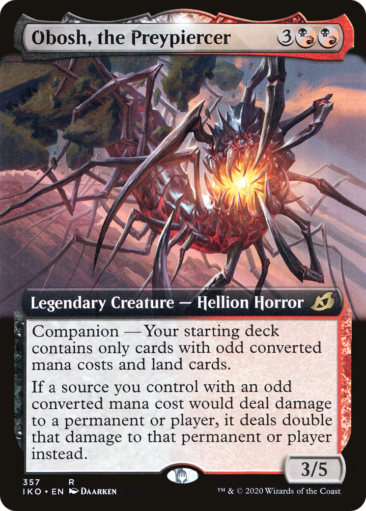 Obosh, the Preypiercer (Extended Art) (357) Foil - Ikoria: Lair of Behemoths