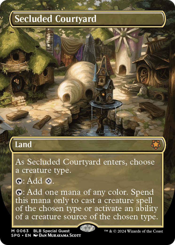 Secluded Courtyard (Borderless) (063) Foil - Special Guests