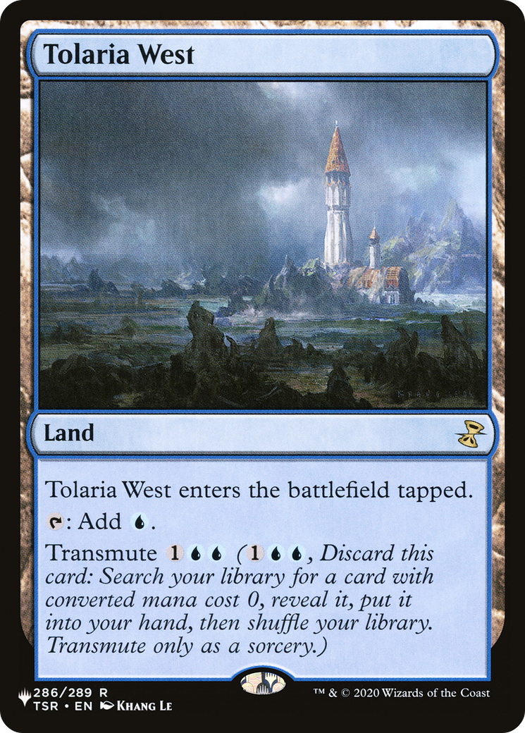 Tolaria West (TSR-286) - The List