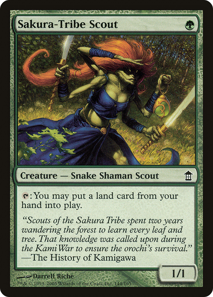 Sakura-Tribe Scout (144) Foil - Saviors of Kamigawa