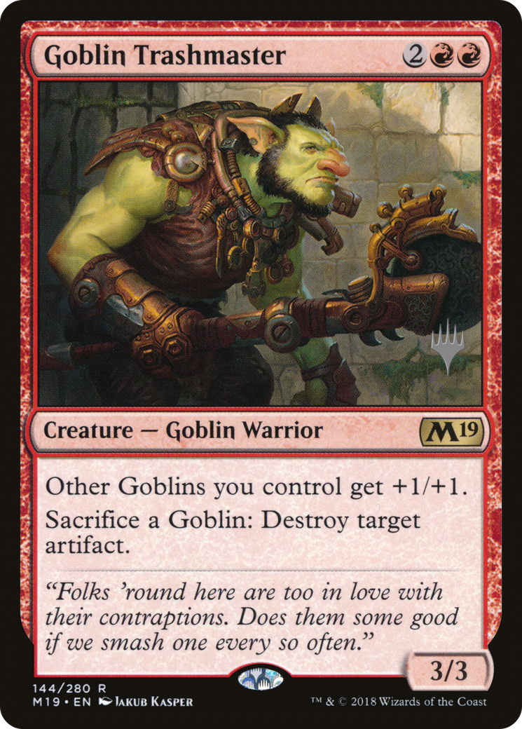 Goblin Trashmaster (144) Foil - Core Set 2019 Promos