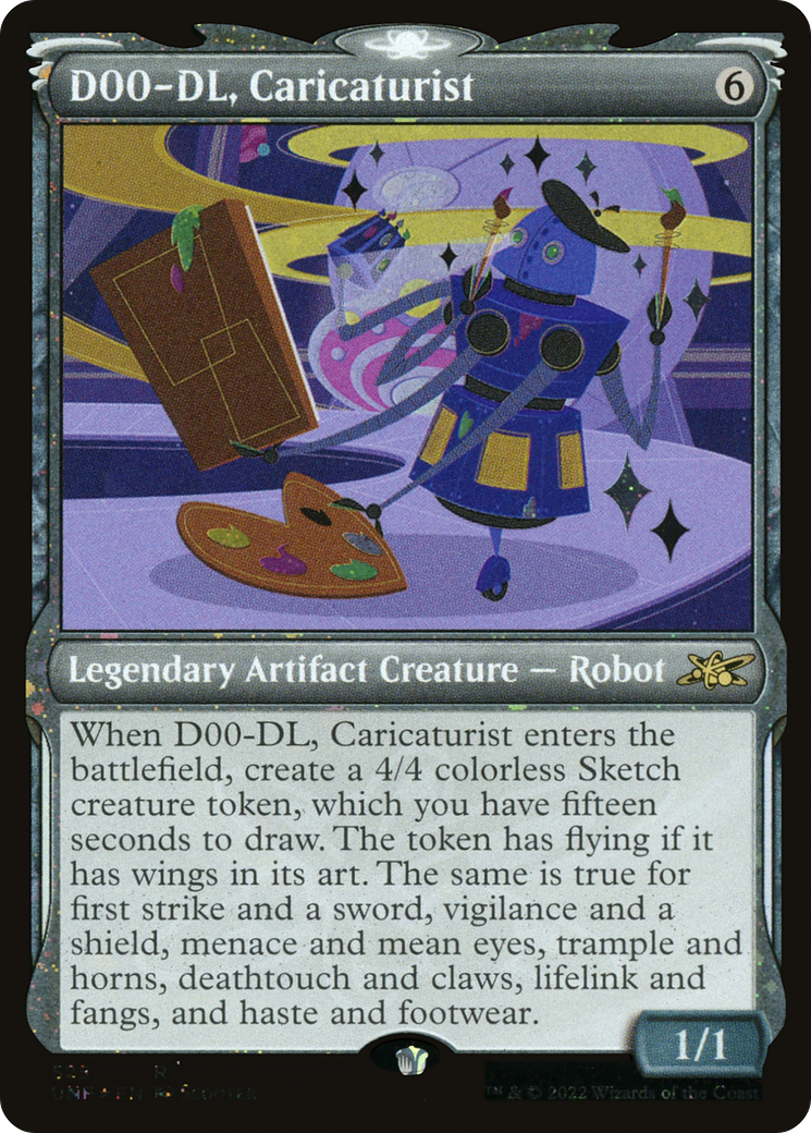 D00-DL, Caricaturist (Showcase) (525) Foil - Unfinity