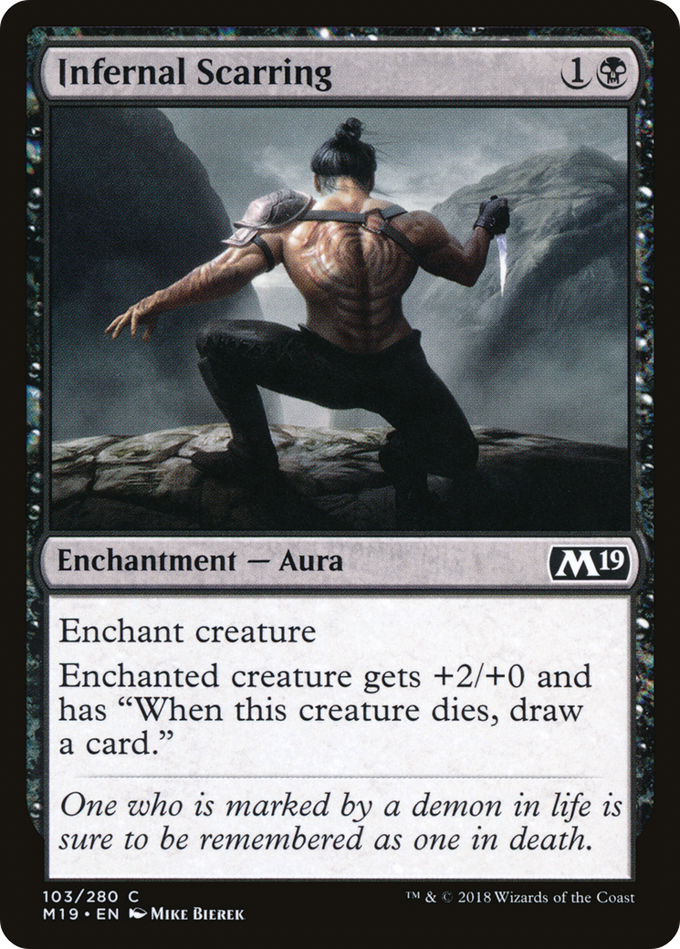 Infernal Scarring (103) Foil - Core Set 2019