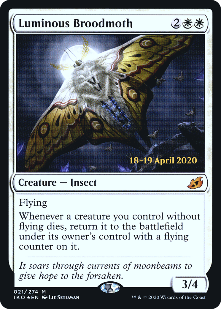 Luminous Broodmoth (021) Foil - Ikoria: Lair of Behemoths Promos