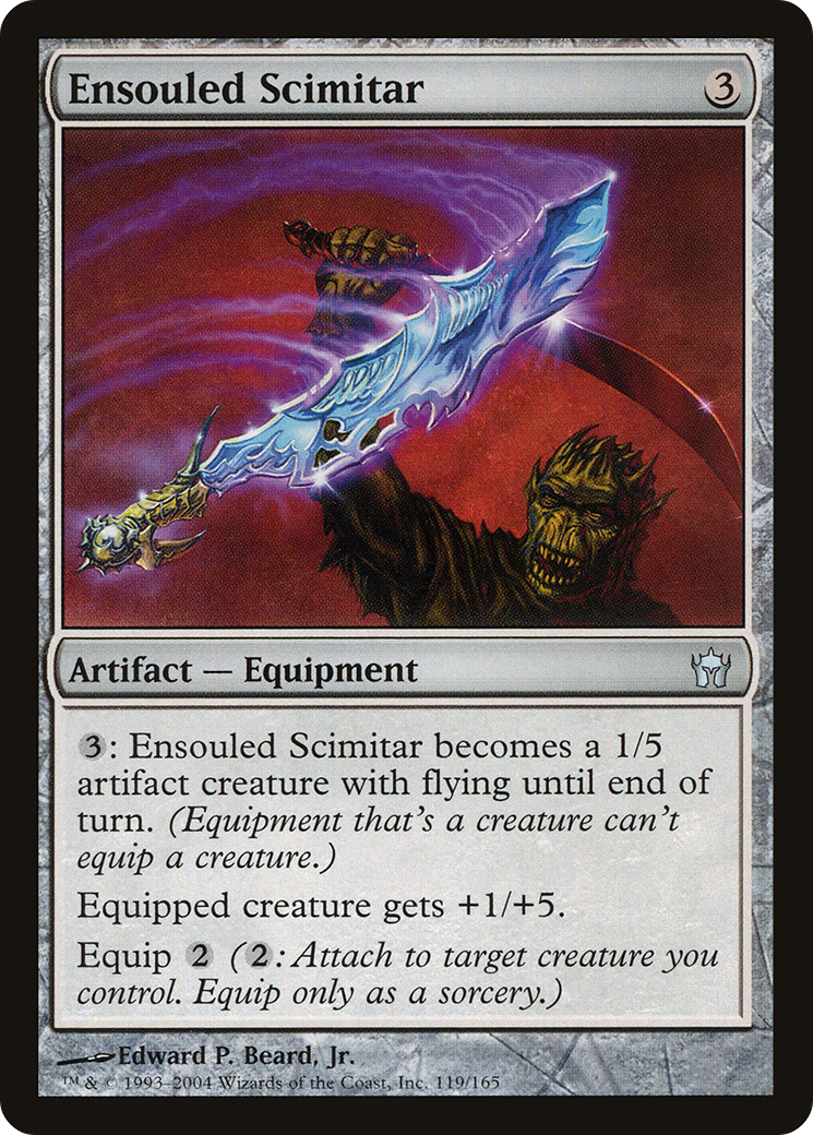 Ensouled Scimitar (119) Foil - Fifth Dawn