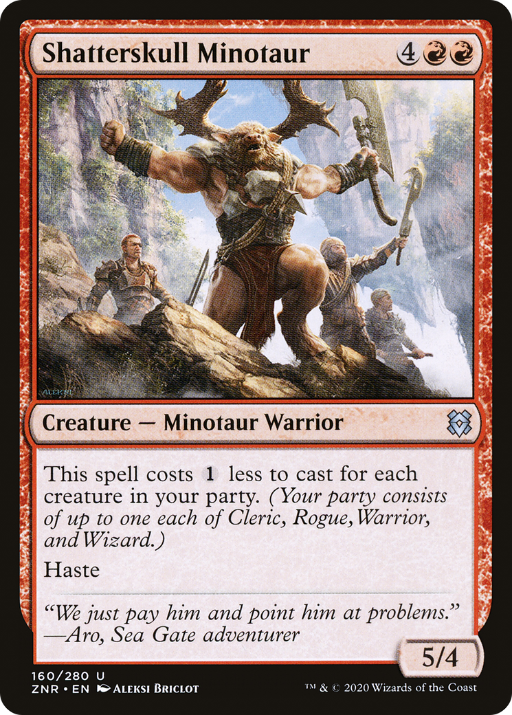 Shatterskull Minotaur (160) Foil - Zendikar Rising