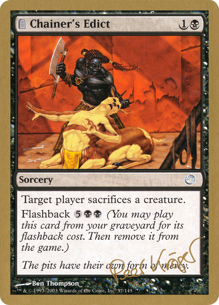 Chainer's Edict (pk57) - World Championship Decks 2003