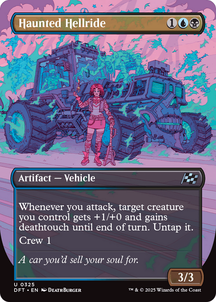 Haunted Hellride (Borderless) Foil (325) - Aetherdrift