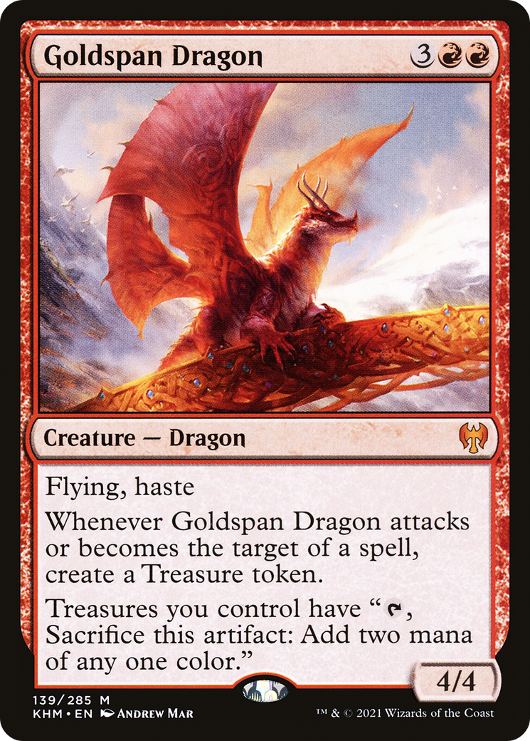 Goldspan Dragon (139) Foil - Kaldheim