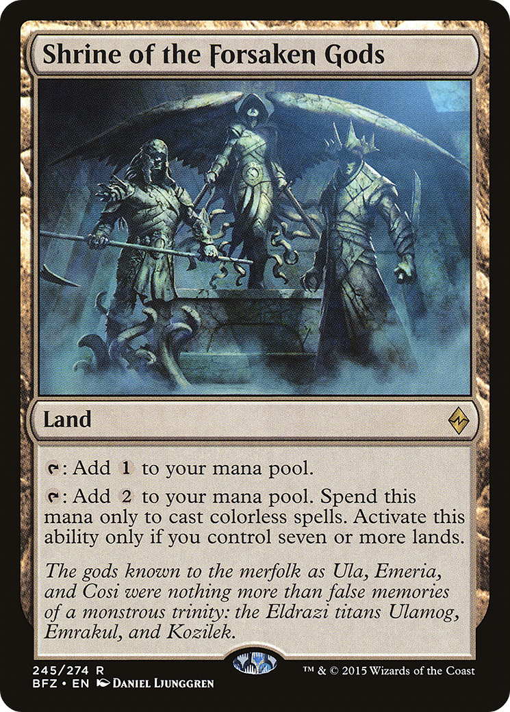 Shrine of the Forsaken Gods (245) Foil - Battle for Zendikar
