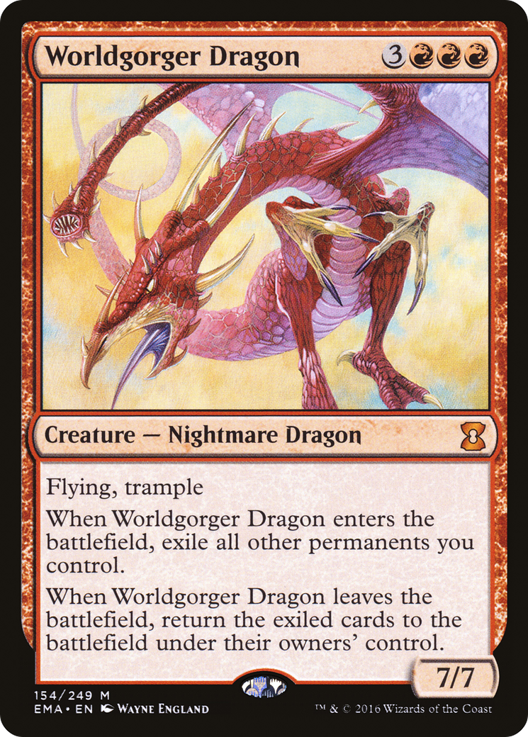 Worldgorger Dragon (154) Foil - Eternal Masters