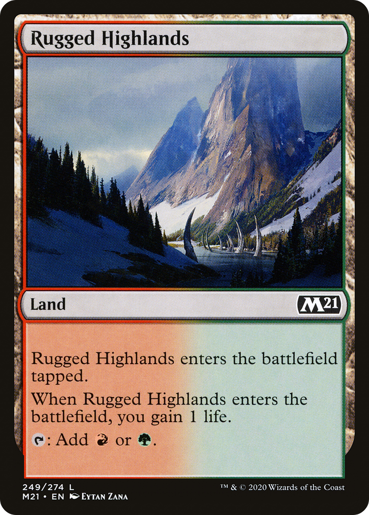 Rugged Highlands (249) Foil - Core Set 2021